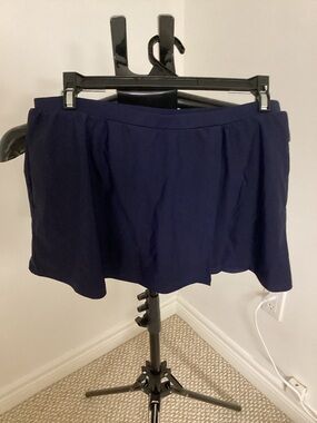 Croft & Barrow Navy Blue Swimsuit Skirt